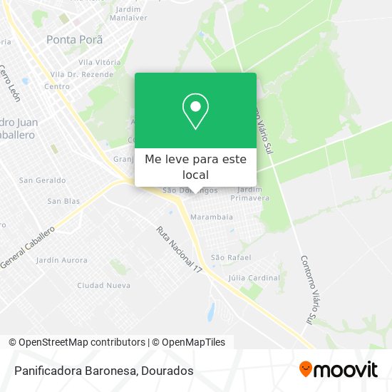Panificadora Baronesa mapa