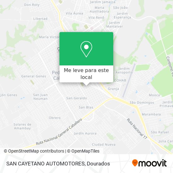 SAN CAYETANO AUTOMOTORES mapa