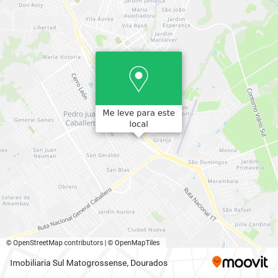 Imobiliaria Sul Matogrossense mapa