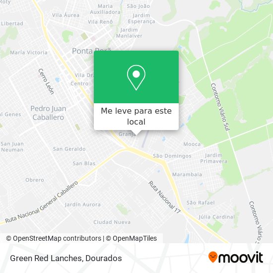 Green Red Lanches mapa