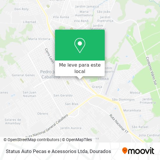 Status Auto Pecas e Acessorios Ltda mapa