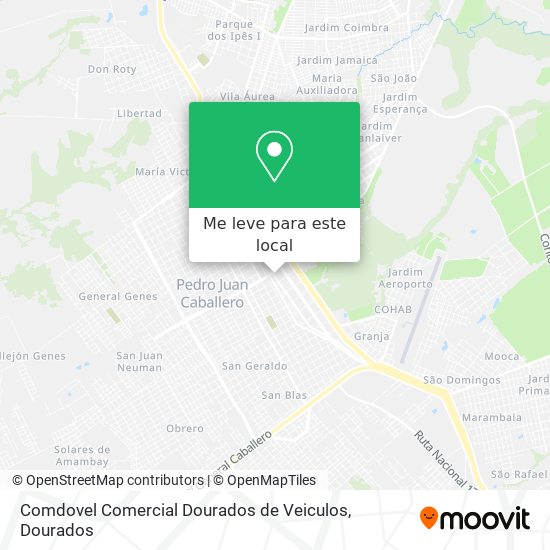 Comdovel Comercial Dourados de Veiculos mapa