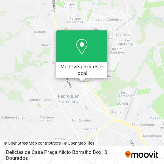 Delicias de Casa Praça Alicio Borralho Box10 mapa