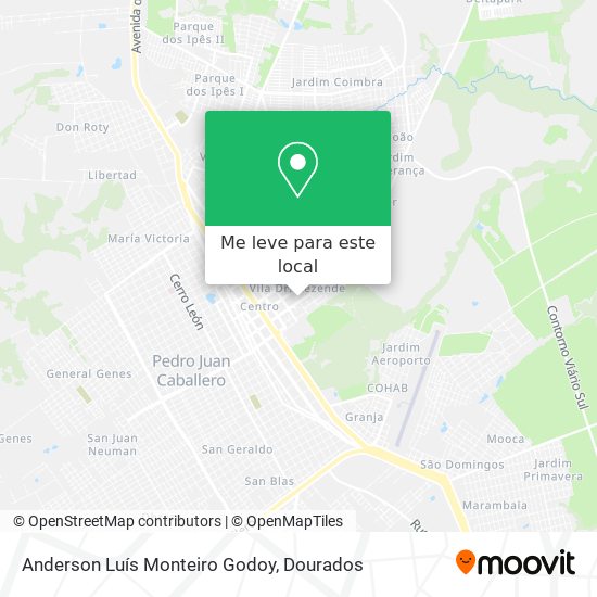 Anderson Luís Monteiro Godoy mapa
