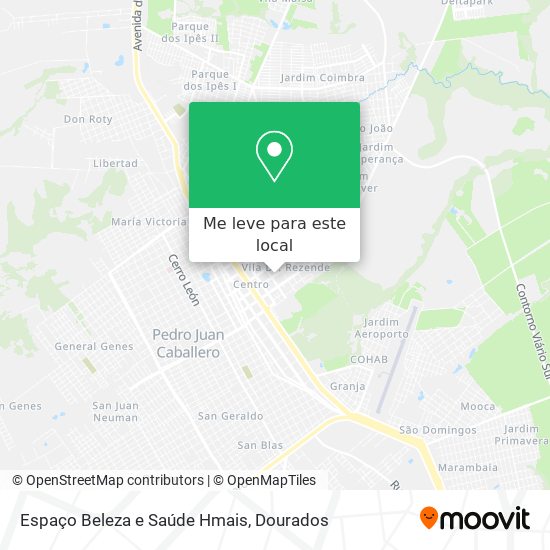 Espaço Beleza e Saúde Hmais mapa