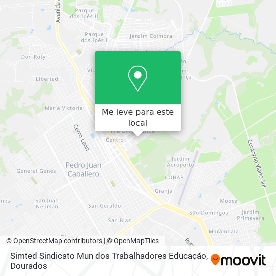 Simted Sindicato Mun dos Trabalhadores Educação mapa