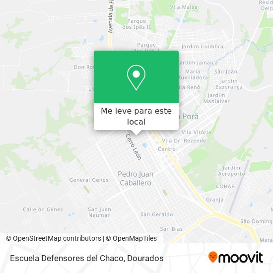Escuela Defensores del Chaco mapa