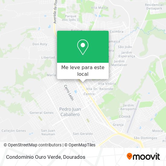 Condomínio Ouro Verde mapa