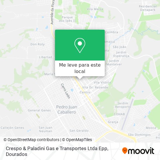 Crespo & Paladini Gas e Transportes Ltda Epp mapa