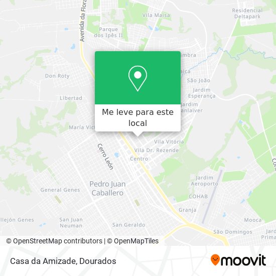 Casa da Amizade mapa