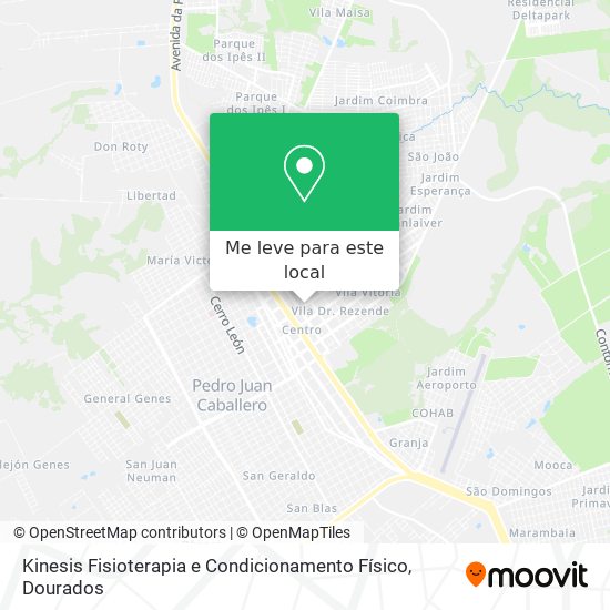 Kinesis Fisioterapia e Condicionamento Físico mapa