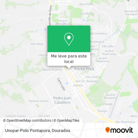 Unopar-Polo Pontapora mapa