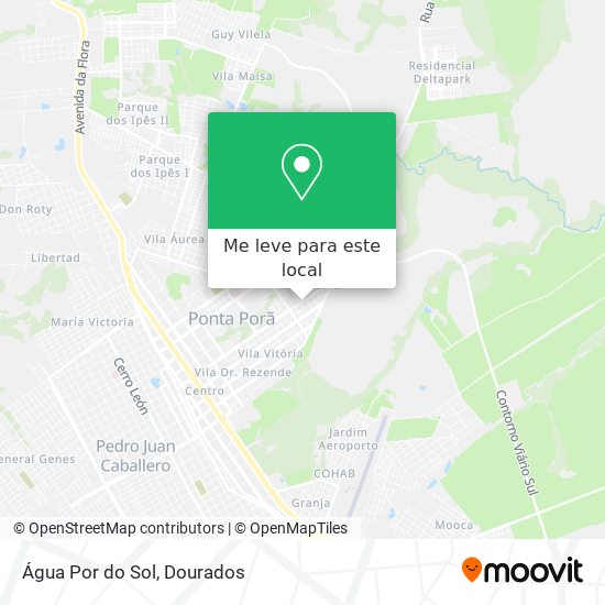 Água Por do Sol mapa