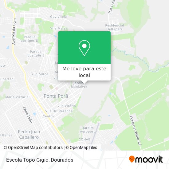 Escola Topo Gigio mapa