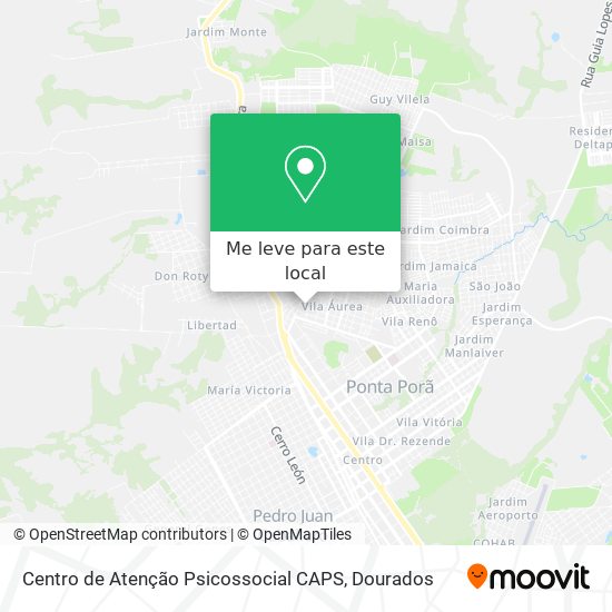 Centro de Atenção Psicossocial CAPS mapa
