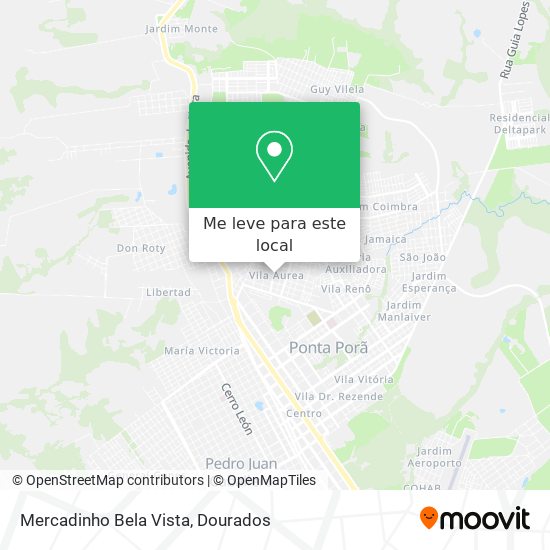 Mercadinho Bela Vista mapa