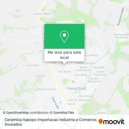 Ceramica Itapopo Importacao Industria e Comercio mapa
