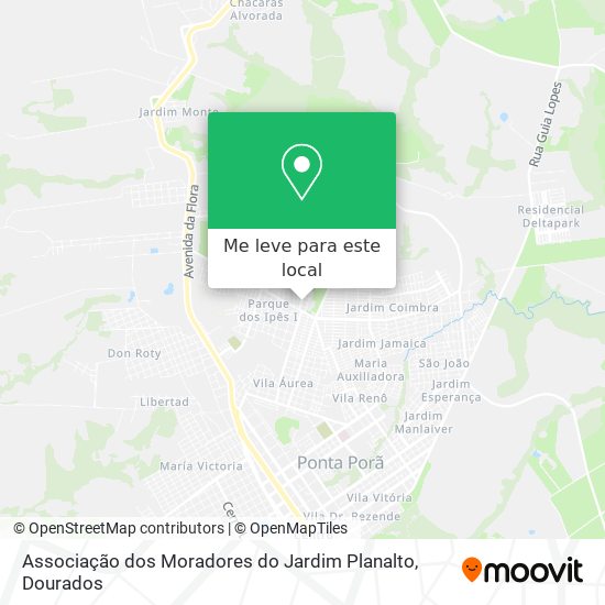 Associação dos Moradores do Jardim Planalto mapa