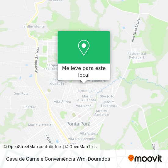 Casa de Carne e Conveniência Wm mapa