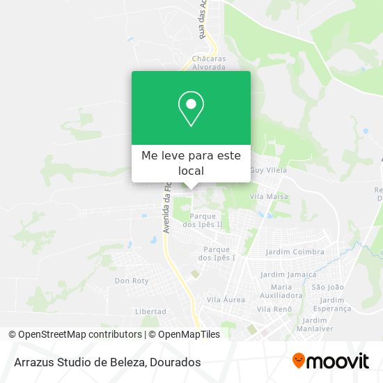 Arrazus Studio de Beleza mapa