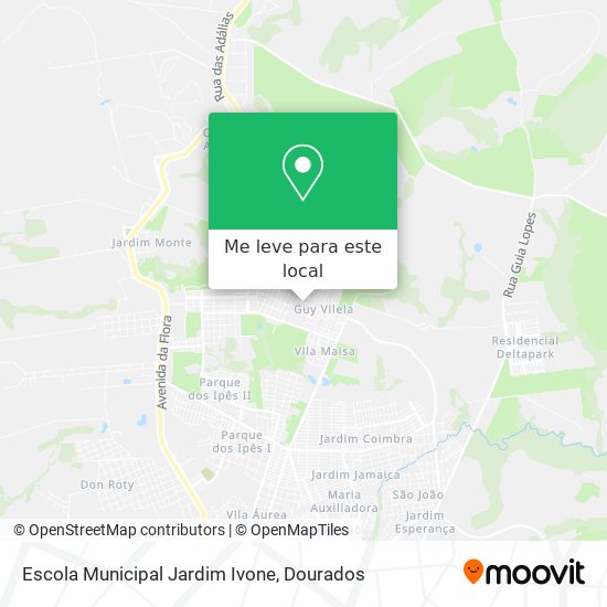 Escola Municipal Jardim Ivone mapa