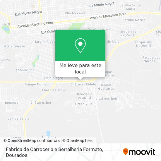 Fabrica de Carroceria e Serralheria Formato mapa