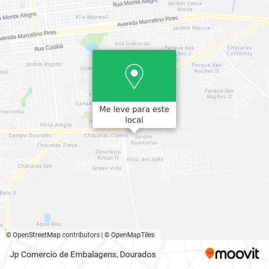 Jp Comercio de Embalagens mapa