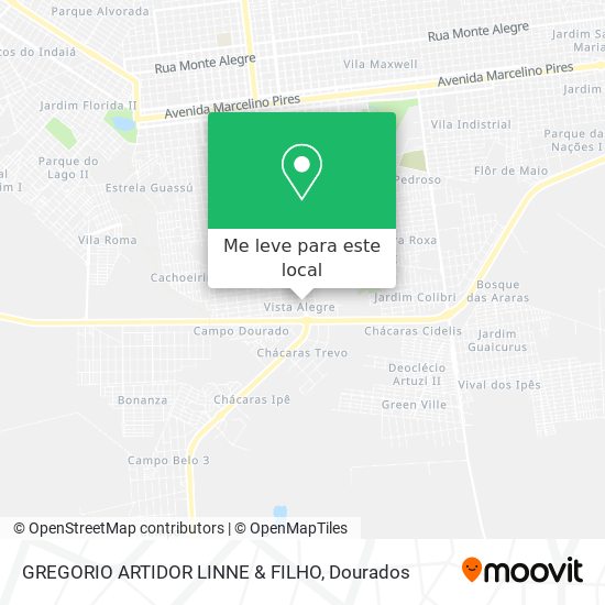 GREGORIO ARTIDOR LINNE & FILHO mapa