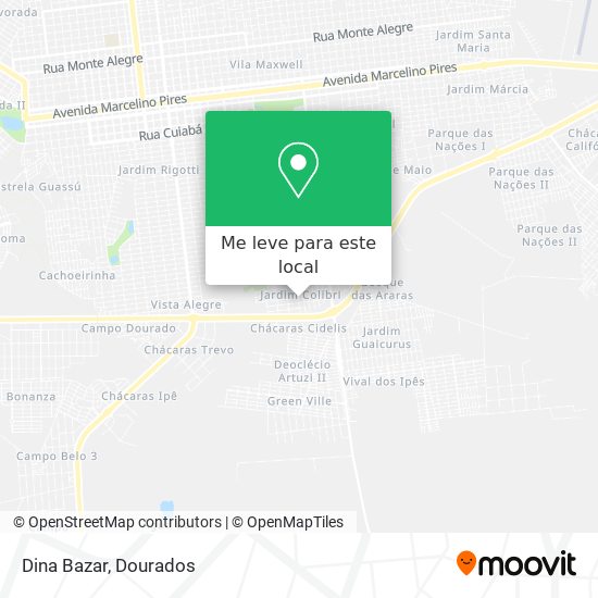 Dina Bazar mapa