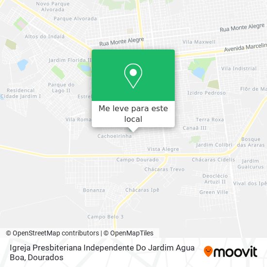 Igreja Presbiteriana Independente Do Jardim Agua Boa mapa