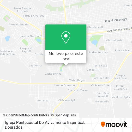 Igreja Pentecostal Do Avivamento Espiritual mapa