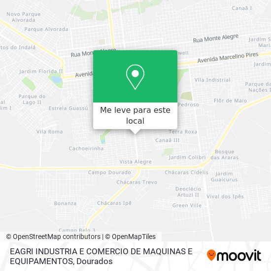EAGRI INDUSTRIA E COMERCIO DE MAQUINAS E EQUIPAMENTOS mapa