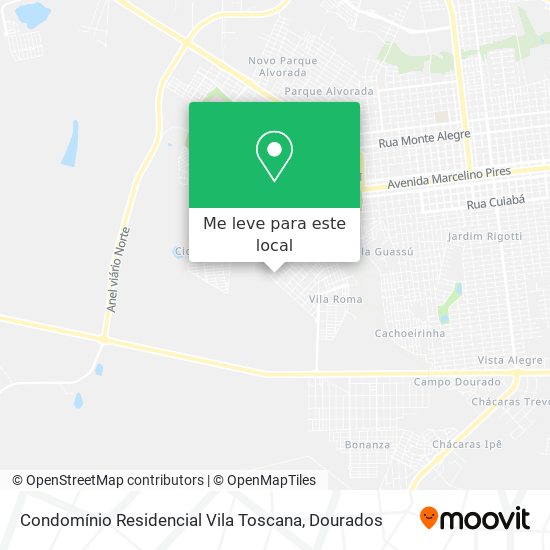 Condomínio Residencial Vila Toscana mapa