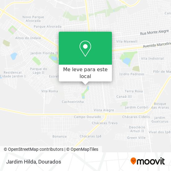 Jardim Hilda mapa