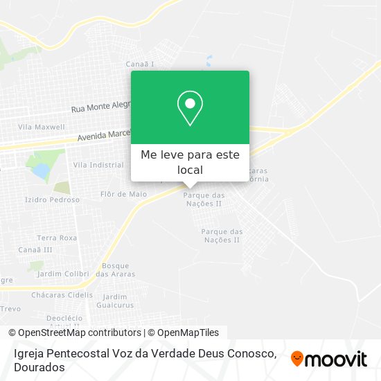 Igreja Pentecostal Voz da Verdade Deus Conosco mapa