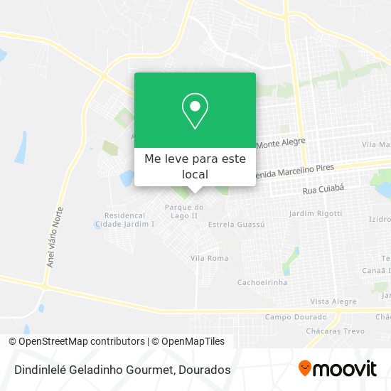 Dindinlelé Geladinho Gourmet mapa