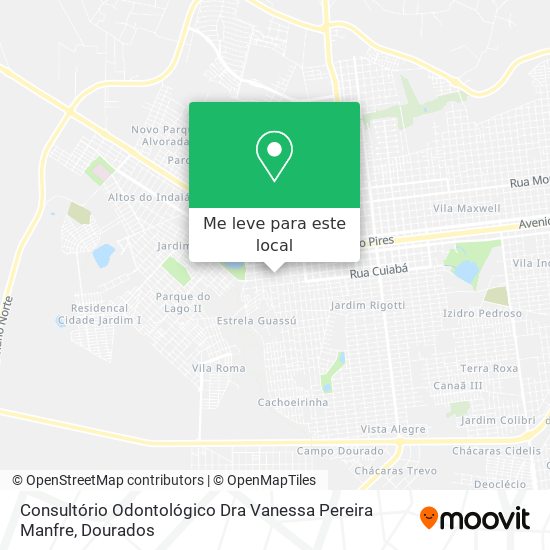Consultório Odontológico Dra Vanessa Pereira Manfre mapa