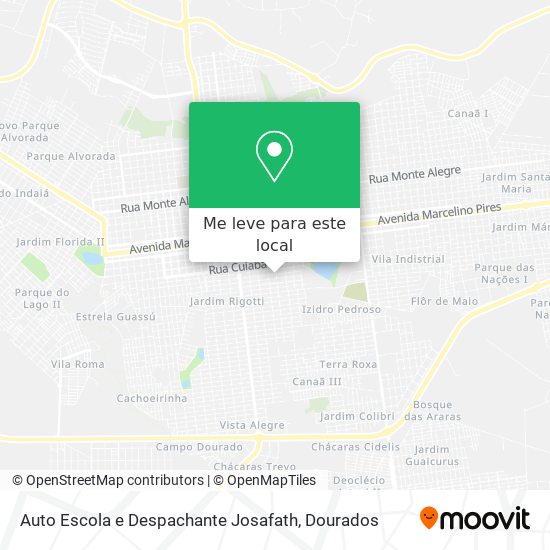 Auto Escola e Despachante Josafath mapa