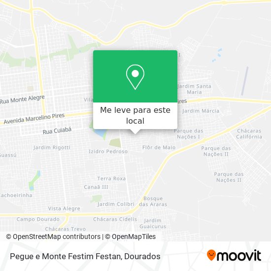 Pegue e Monte Festim Festan mapa