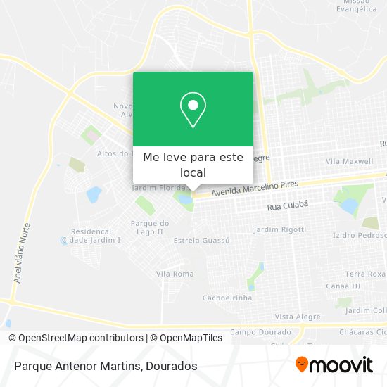 Parque Antenor Martins mapa