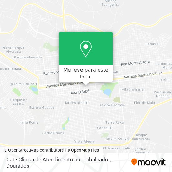 Cat - Clinica de Atendimento ao Trabalhador mapa