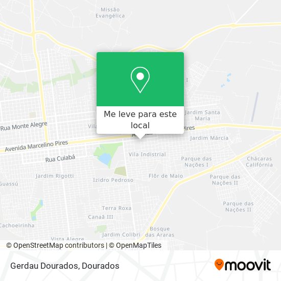 Gerdau Dourados mapa