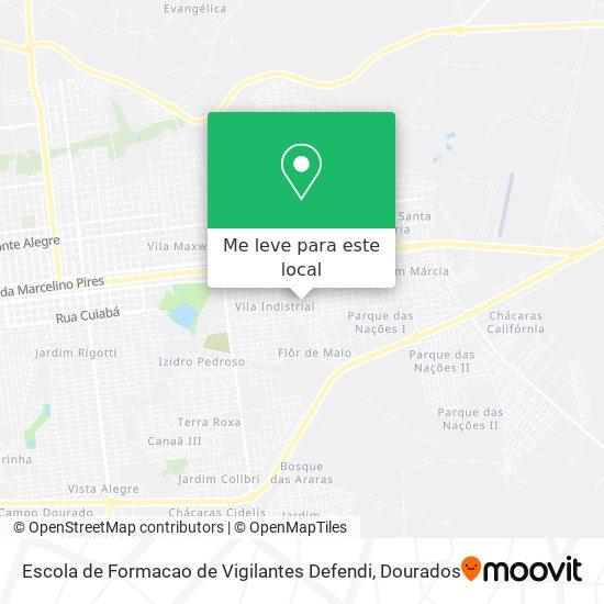 Escola de Formacao de Vigilantes Defendi mapa