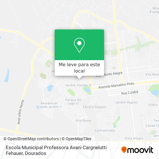 Escola Municipal Professora Avani Cargnelutti Fehauer mapa