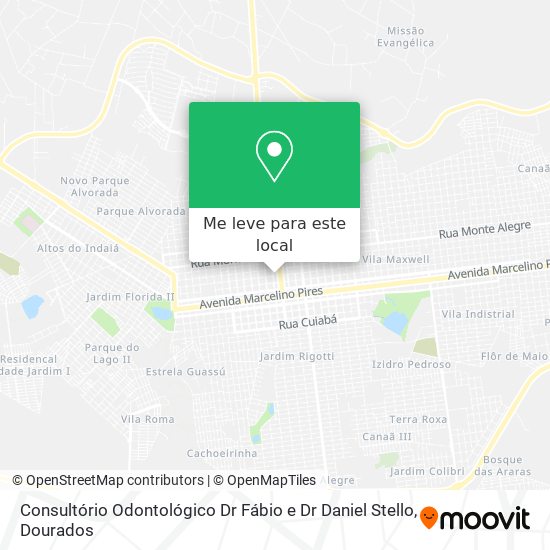 Consultório Odontológico Dr Fábio e Dr Daniel Stello mapa