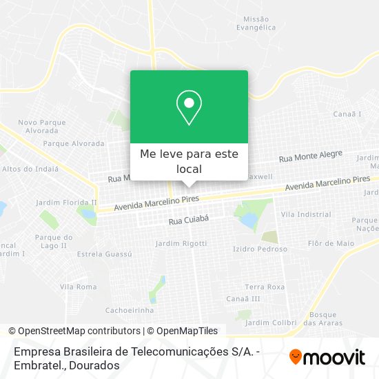 Empresa Brasileira de Telecomunicações S / A. - Embratel. mapa