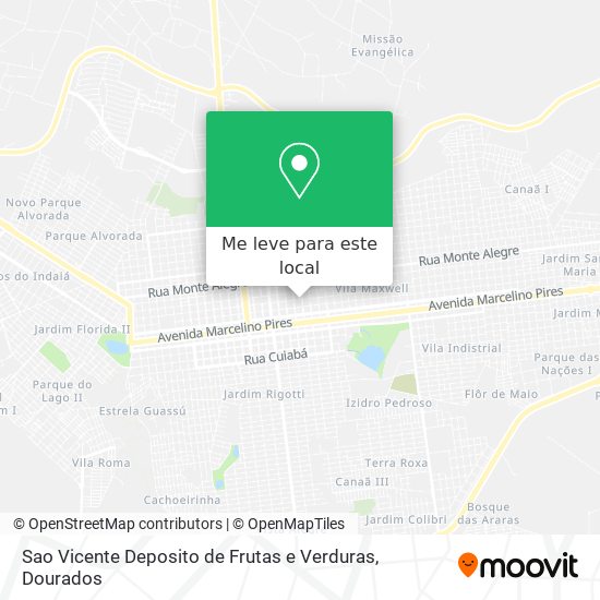 Sao Vicente Deposito de Frutas e Verduras mapa