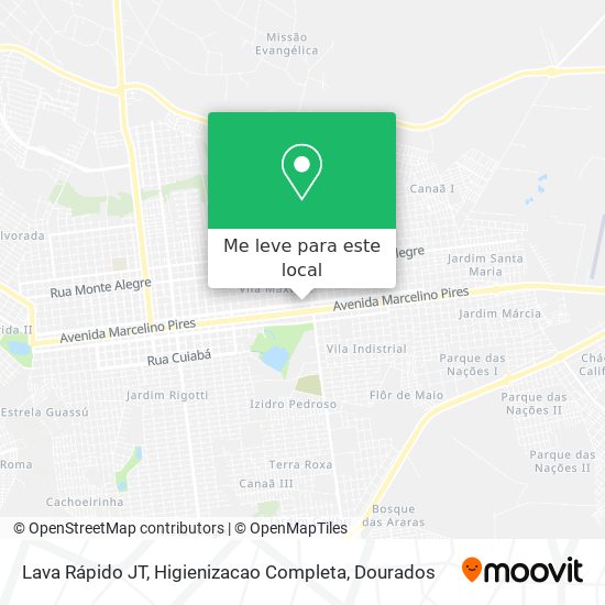Lava Rápido JT, Higienizacao Completa mapa