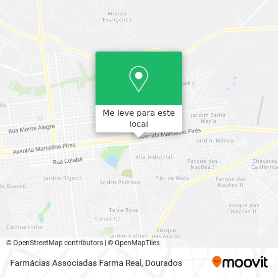 Farmácias Associadas Farma Real mapa
