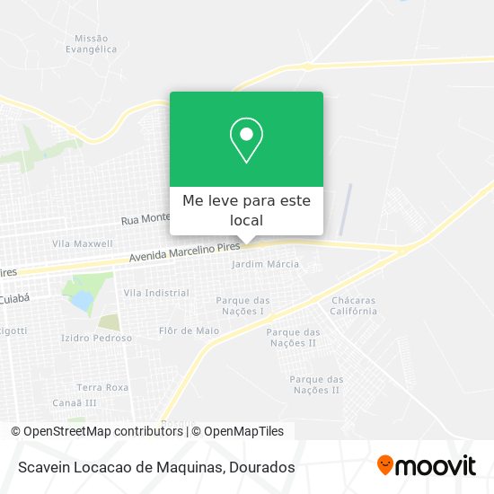 Scavein Locacao de Maquinas mapa